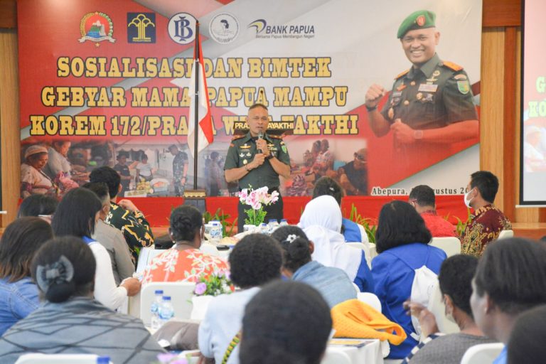 Gandeng BI Dan KemenkumHAM, Korem 172/PWY Adakan Bimtek Bagi Mama-Mama Papua
