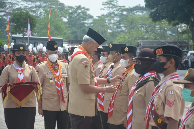 Hadiri Upacara HUT Pramuka Ke-61 Di Boyolali, Ganjar Pranowo: Terima Kasih Dedikasinya!