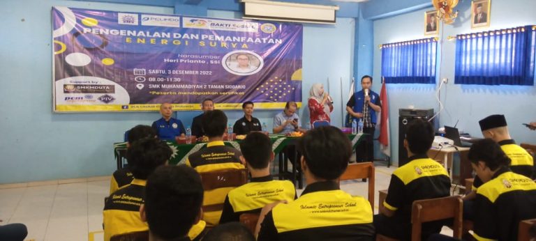 IKA Unair Sidoarjo Dan SMK Muhammadiyah 2 Taman Gelar Workshop Pemanfaatan Energi Surya