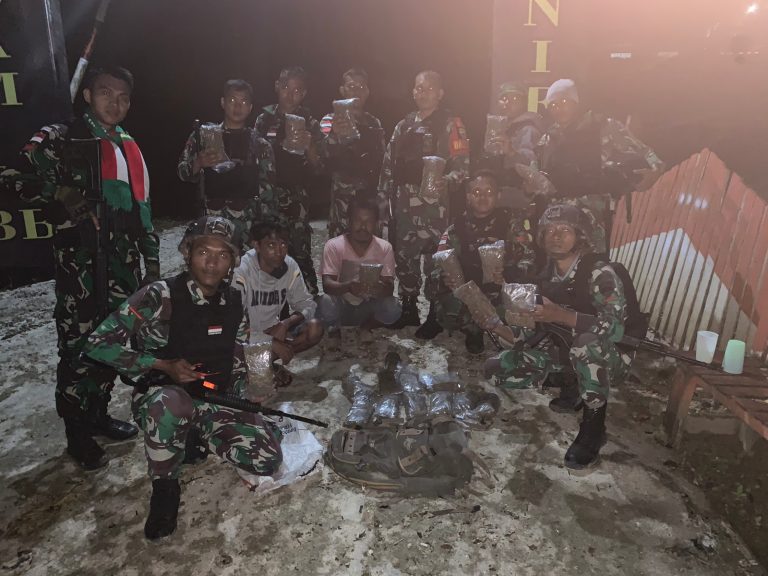 Petugas Perbatasan RI-Papua Nugini Gagalkan Penyelundupan Ganja 3250 Gram