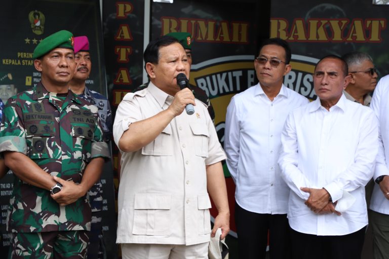 Ke Medan, Menhan Prabowo Sebut Babinsa Jadi Ujung Tombak Hankam Indonesia