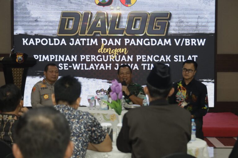 Dialog dengan Perguruan Silat se-Jawa Timur, Ini Pesan Penting Pangdam V/Brawijaya