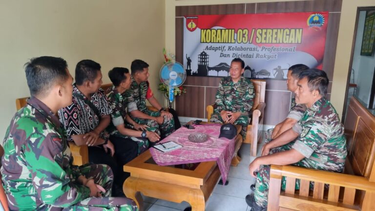 Jaga Kekompakan Dan Jiwa Korsa Prajurit, Danramil Serengan Pimpin Apel Pagi