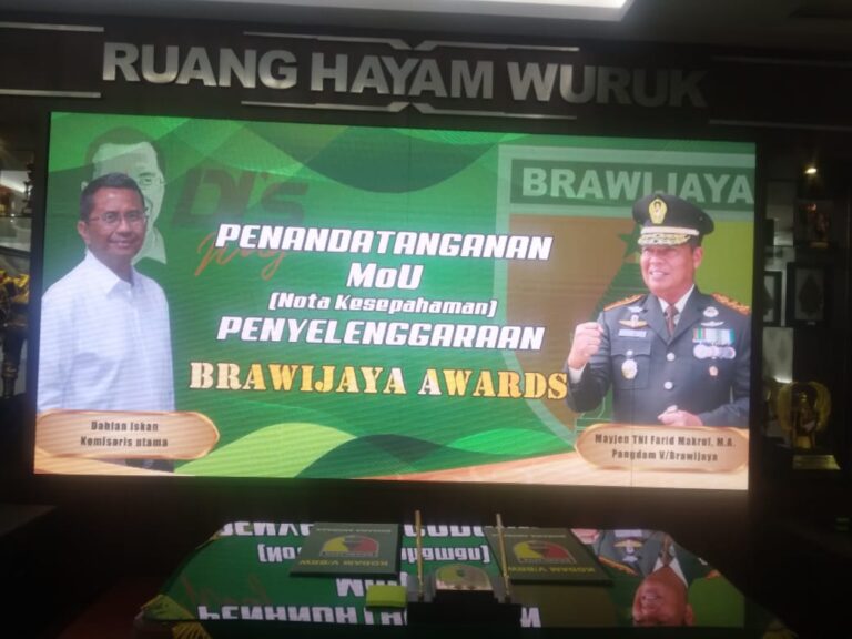 Gelar Brawijaya Awards, Kodam V/Brawijaya Gandeng Harian Disway