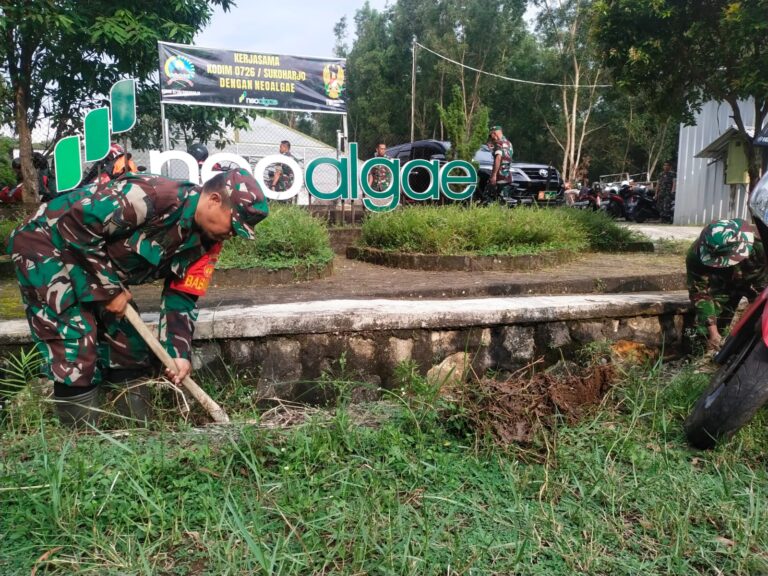 Peduli Pengentasan Stunting, Kodim 0726/Sukoharjo Siapkan Kolam Budidaya Algae