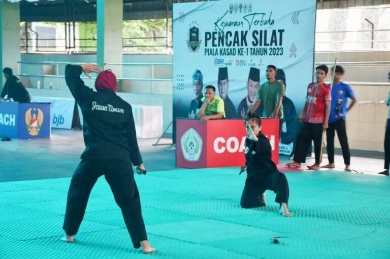 Tiba di Cimahi, Kontingen Kodam V/Brawijaya Jajal Arena Kejurnas Pencak Silat Piala KASAD
