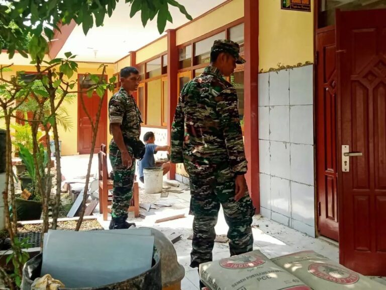 Gelar Karya Bakti Skala Besar Tahap II, Korem 081/DSJ Rehab Rutilahu dan Sekolah