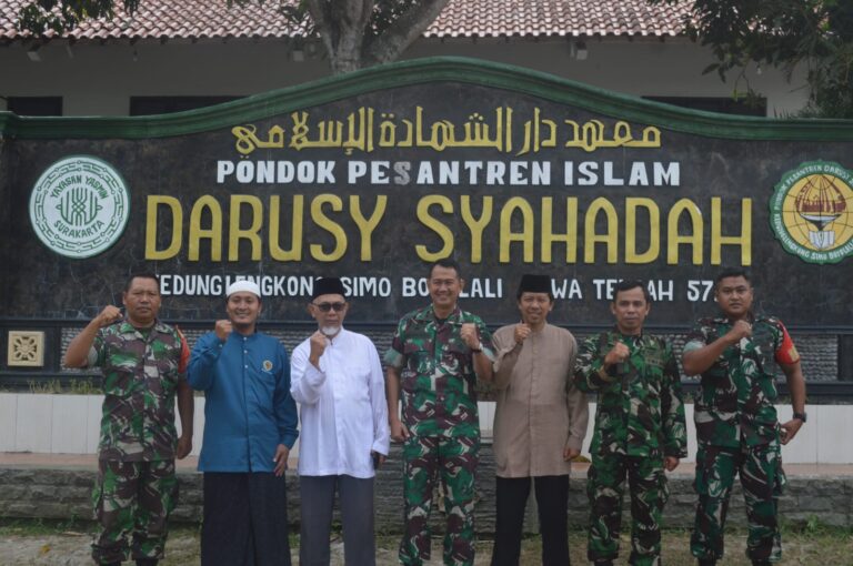 Kunjungi Ponpes Darusy Syahadah, Dandim Boyolali Harap Terjalin Hubungan Baik TNI dan Ulama