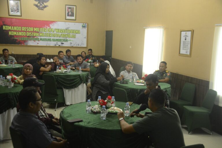 Silaturahmi Dengan Media, Dandim Boyolali: Kami Butuh Saran Dan Kritik Dari Media!