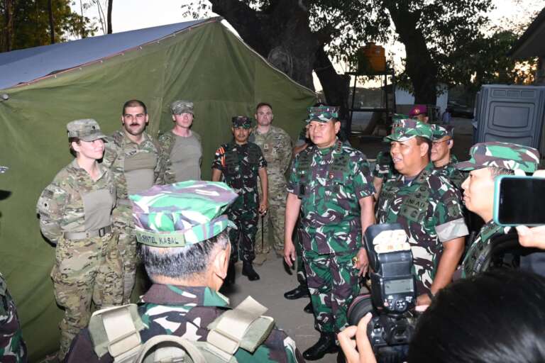 Didampingi Pangdam V/Brawijaya, Panglima TNI Tinjau Latihan Super Garuda Shield 2023 Di Situbondo