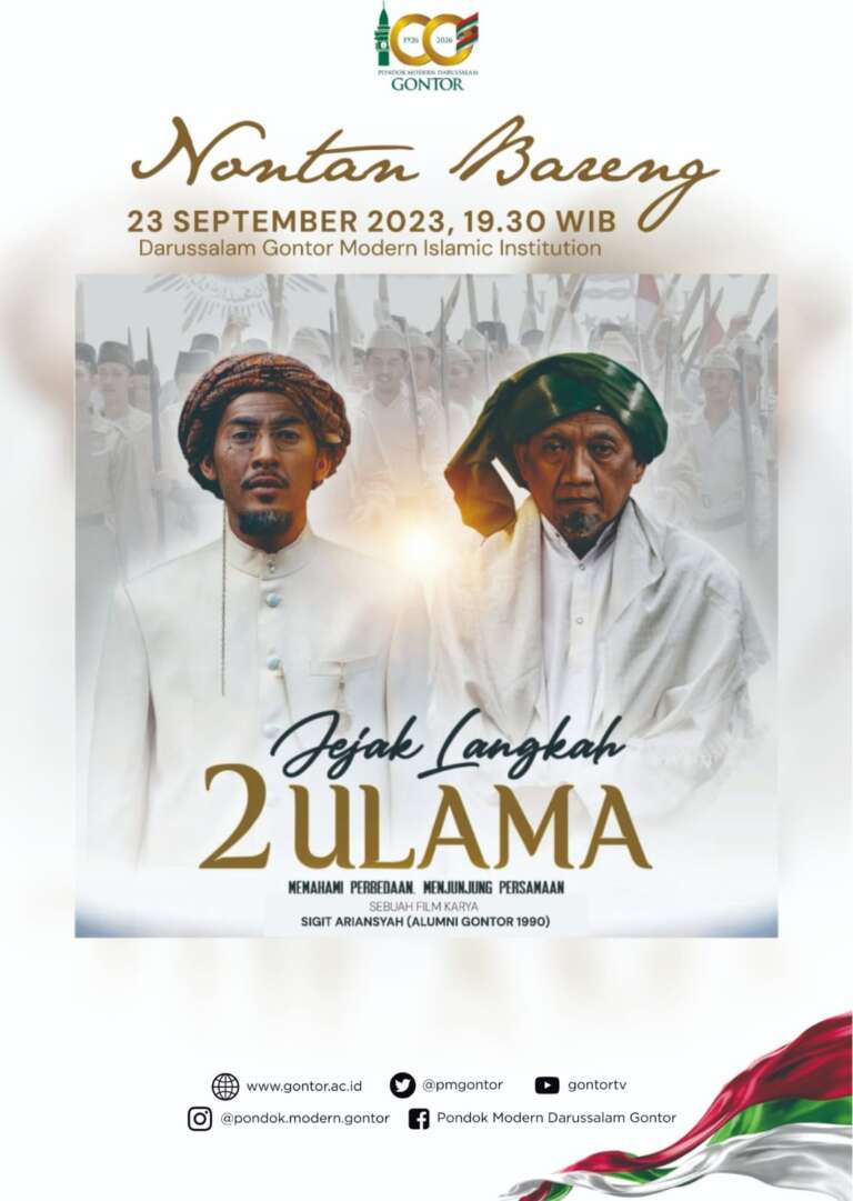 Sambut 100 Tahun Gontor, Alumni Lintas Marhalah Akan Nobar Film Jejak Langkah 2 Ulama