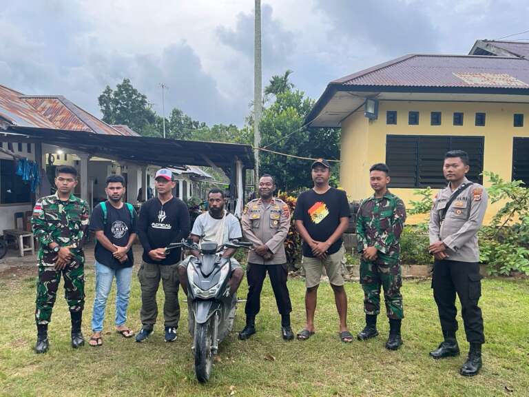Jaga Stabilitas, Satgas Yonif 122/TS Pos Kout Amankan Kendaraan Curian Di Lintas Batas Indonesia-PNG
