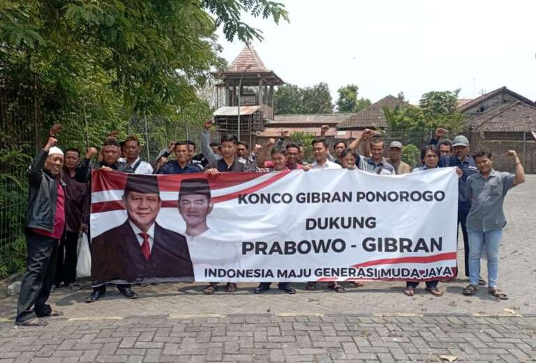Jelang Pendaftaran 25 Oktober, Konco Gibran Ponorogo Deklarasi Dukung Prabowo-Gibran