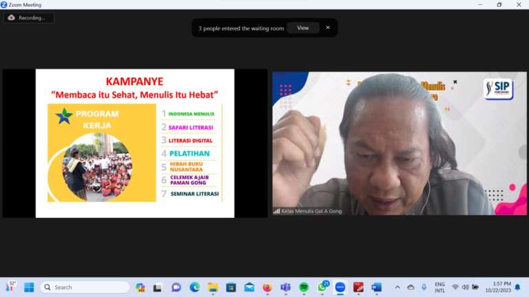 Asah Potensi Pekerja Migran, KBRI Singapura Gelar Pelatihan Menulis Bersama Gol A Gong