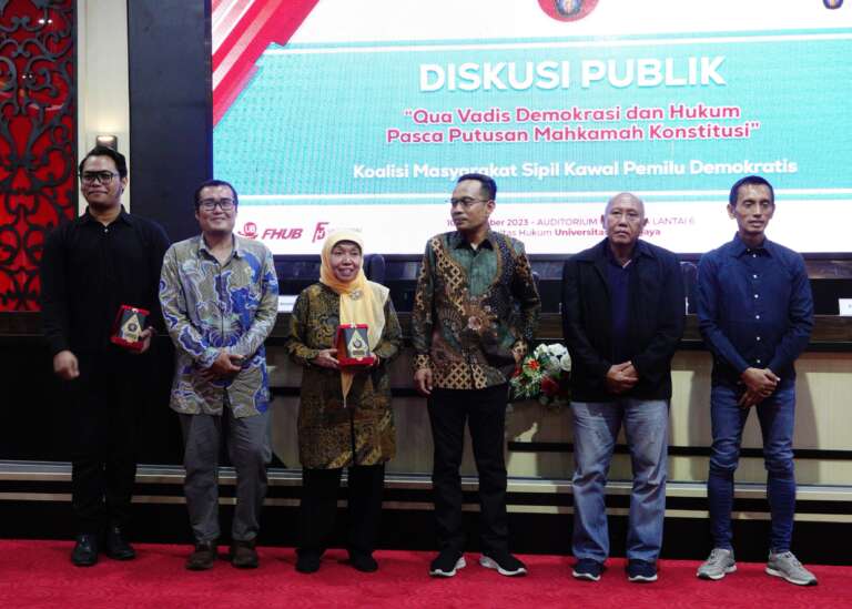 Diskusi Publik Pro Kontra Putusan MK, Dekan FH UB: Kontrol Masyarakat Penyeimbang Kekuasaan Oligarkis!