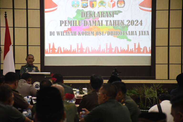 Di Hadapan Pimpinan Media Massa, Danrem 081/DSJ Singgung Peran Krusial Wujudkan Pemilu Damai