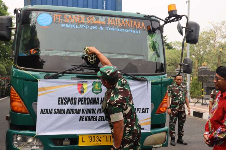 Membanggakan Jagung Silase Binaan Kodam V/Brawijaya Mampu Tembus Pasar Korea Selatan