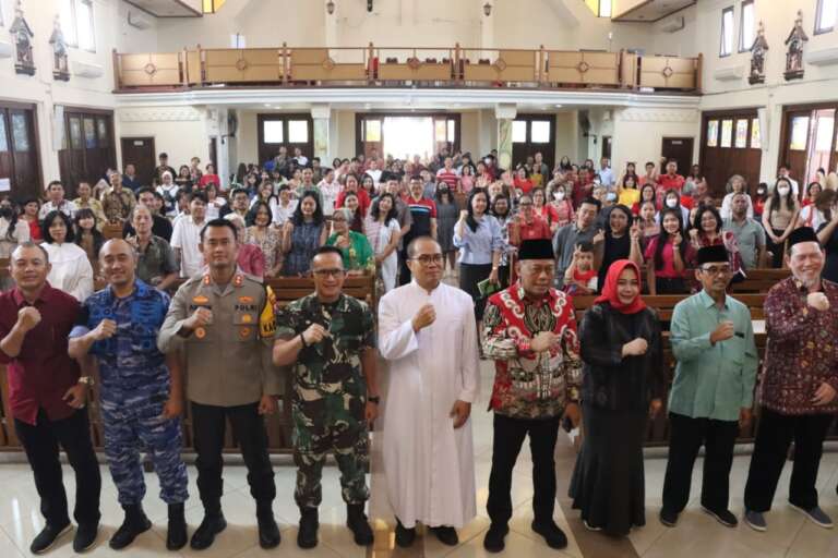 Ciptakan Suasana Natal Aman, Pendeta Serta Jamaat Gereja Utusan Pantekosta Apresiasi Polres Ponorogo