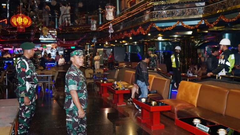 Belasan Tempat Hiburan Malam di Kota Madiun Dirazia Aparat TNI, Ada Apa?