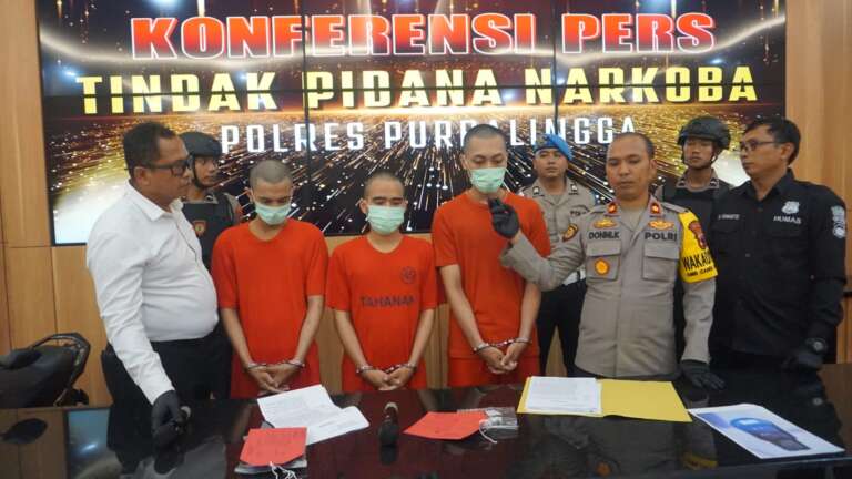 Setelah Dipantau Seminggu, Polres Purbalingga Sukses Ringkus Tiga Pengguna Narkoba