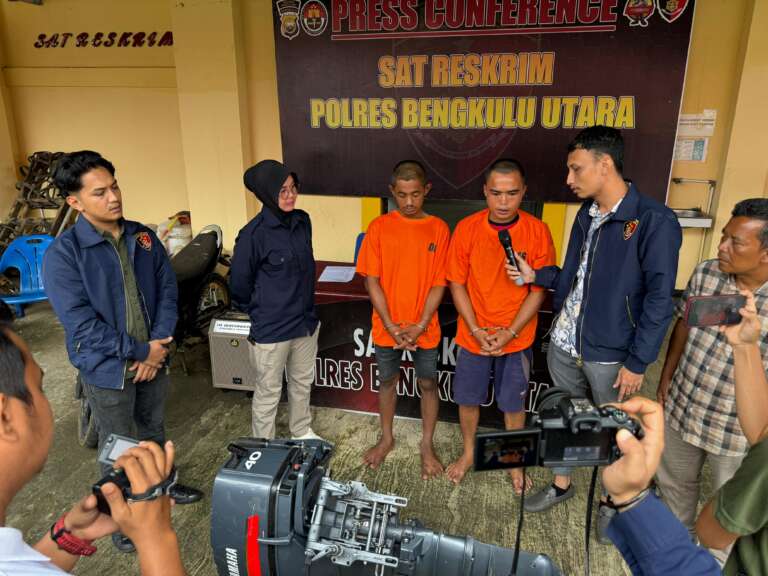 Polres Bengkulu Utara Gagalkan dan Ringkus Pencurian Mesin Kapal Speed Boat Dalam Semalam