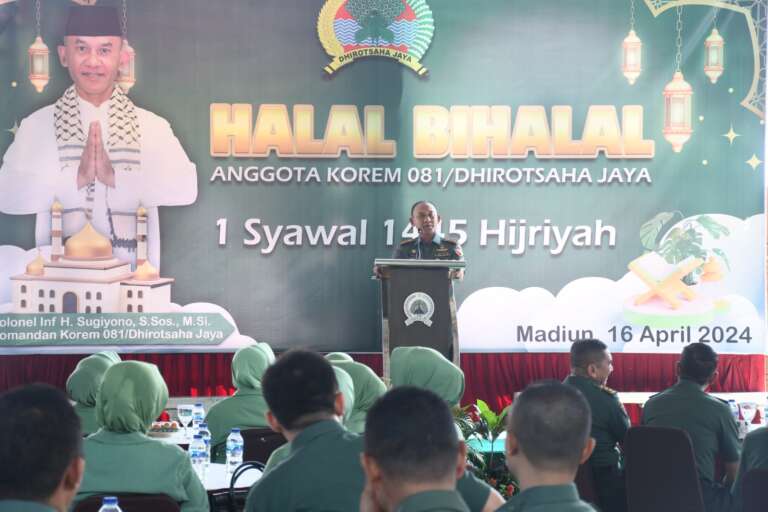 Adakan Halal Bihalal, Danrem 081/DSJ: Ramadan Harus Membekas Pada Diri Kita!
