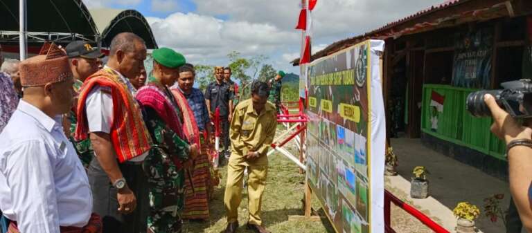 Nasionalisme Pendidikan di Perbatasan, Pos Nananoe Tuntaskan Renovasi Gedung SMPN Satap Tubaki