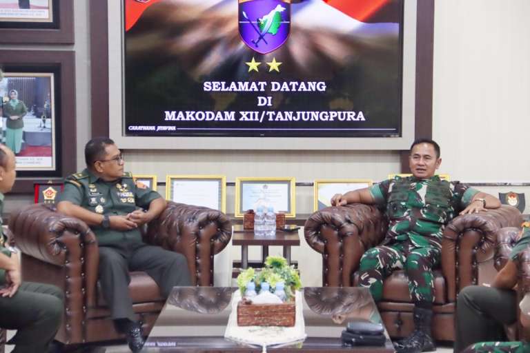 Pangdam Terima Kunjungan Tim Puldata Sahli Panglima TNI, Kapendam Tanjungpura: Kunker!
