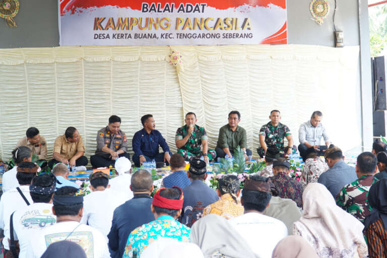 Tinjau Desa Kertabuana, Dandim 0906/Kkr: Kampung Pancasila Adalah Representasi Nilai-Nilai Luhur Kehidupan Keseharian!