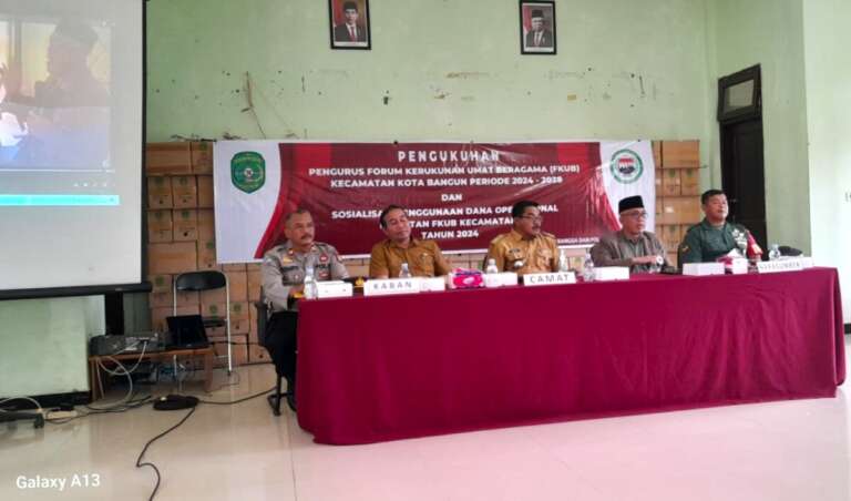 Hadiri Pengukuhan FKUB, Sertu Agus Tani: Kami Dukung Pembangunan Persatuan Antar Umat Beragama