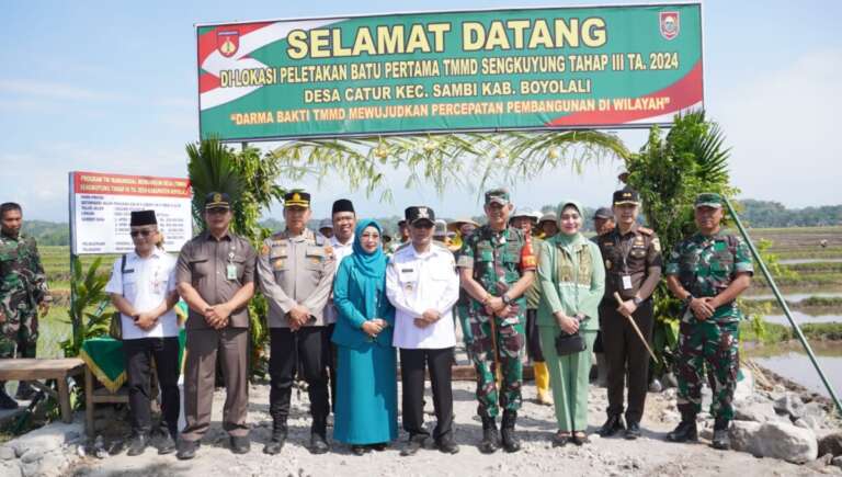 Buka TMMD Di Desa Catur, Bupati Boyolali: Jadi Momen Sinergitas Program Semua OPD!