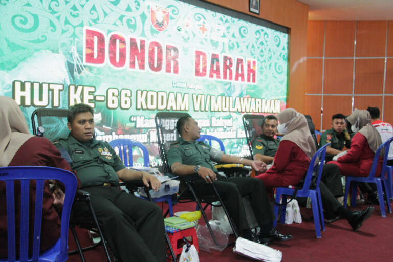 Donor Darah Kodim 0906/Kkr, Wujud Peduli TNI Pada Masyarakat