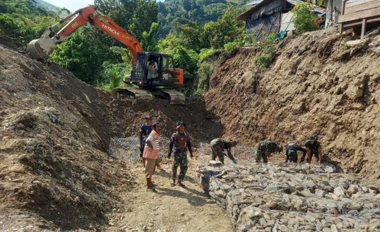 Kodim 1306/KP Lakukan Normalisasi Sungai Bambasiang, Ternyata Ini Tujuannya