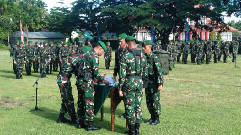 Pimpin Upacara Serah Terima Tonting YWPJ, Begini Pesan Letkol Inf Ragil Jaka Utama 