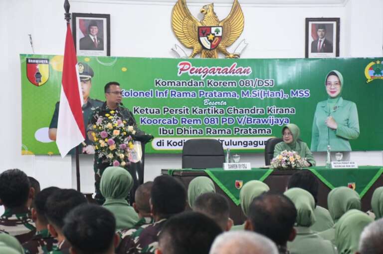 Kunker Ke Kodim Tulungagung, Begini Pesan Kolonel Inf Rama Pratama