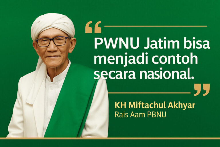 KH Miftachul Akhyar Dorong PWNU Jatim Jadi Percontohan Nasional, Ini Alasannya