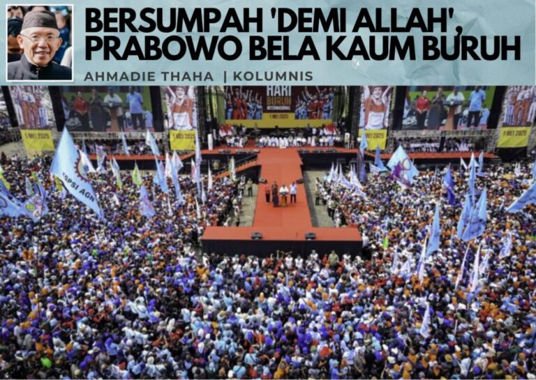 Bersumpah ‘Demi Allah’, Prabowo Bela Kaum Buruh