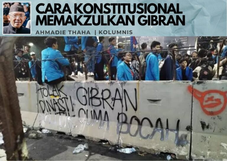 Cara Konstitusional Memakzulkan Gibran