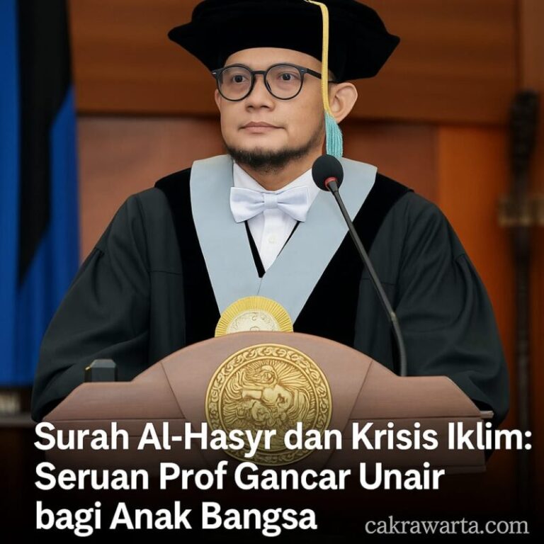 Surah Al-Hasyr dan Krisis Iklim: Seruan Prof Gancar Unair bagi Anak Bangsa