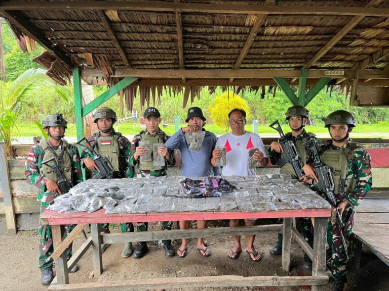 128 Paket Ganja Disita di Hutan Perbatasan Indonesia dan Papua Nugini