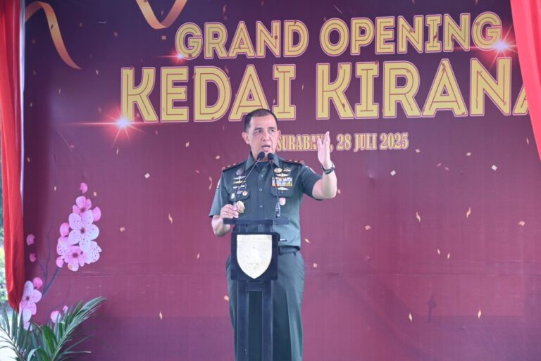 Kedai Kirana Diresmikan, Pangdam V/Brawijaya: Ini Bukan Sekadar Kedai, Tapi Simbol Ekonomi Kerakyatan!