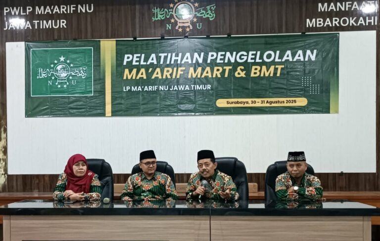 PWLP Ma’arif NU Jatim Gelar Pelatihan Ma’arif Mart dan BMT, Dorong Kemandirian Ekonomi Warga NU