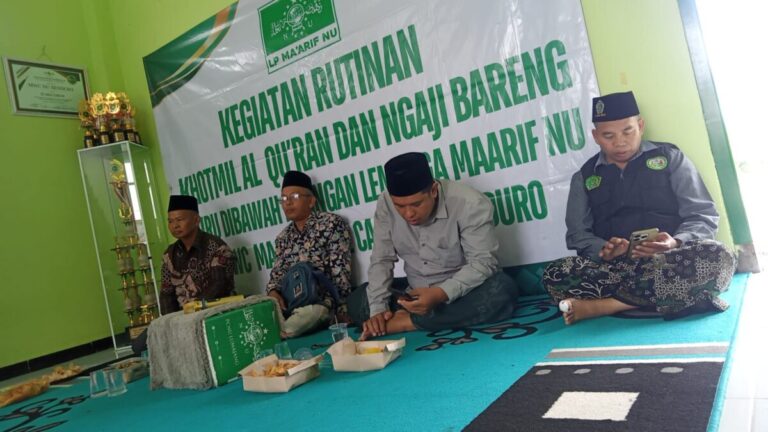 Tingkatkan Kualitas Guru NU, LP Ma’arif Senduro Hidupkan Tradisi Ngaji Kitab