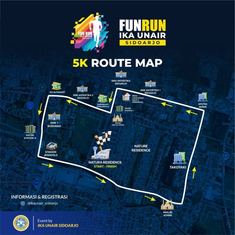 Ratusan Door Prize dan Hadiah Total Rp 12 Juta Siap Meriahkan IKA Unair Sidoarjo Fun Run 5K