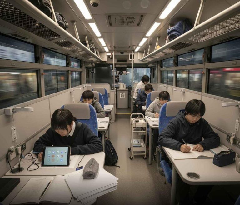 Cahaya dari Dalam Bus, Kisah Ruang Belajar Keliling di Negeri Matahari Terbit