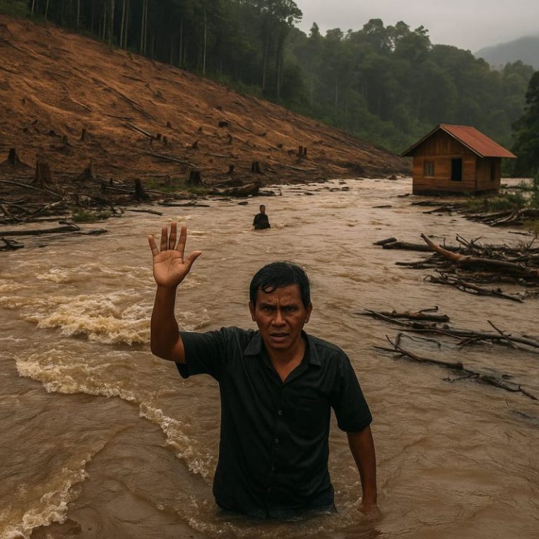 Alarm Keras dari Alam, FKBI: Sumatera Terendam Akibat Deforestasi Brutal!
