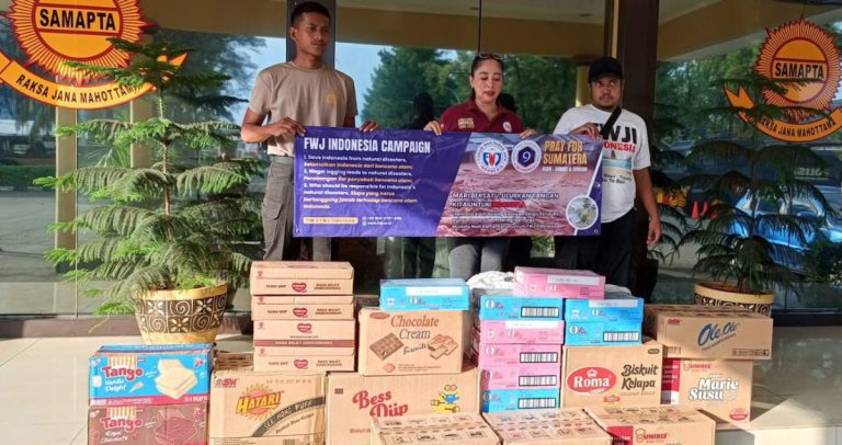 FWJI Peduli Bencana Sumatera, Salurkan Bantuan Kemanusiaan Melalui Baharkam Polri