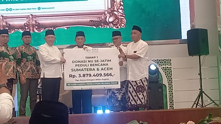 Warga NU Jawa Timur Salurkan Rp 3,8 Miliar untuk Pemulihan Penyintas Bencana Aceh-Sumatera
