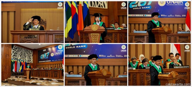 UNAIR Kukuhkan Lima Guru Besar Kedokteran, Dorong Transformasi Layanan Kesehatan Presisi