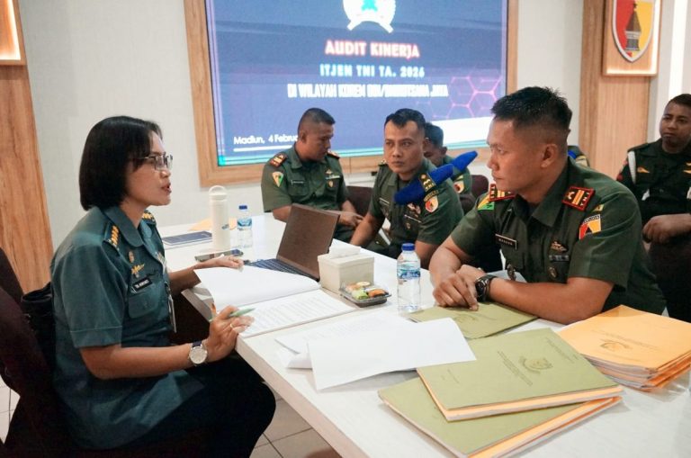Korem 081/DSJ Sambut Audit Kinerja Itjen TNI sebagai Upaya Penguatan Tata Kelola